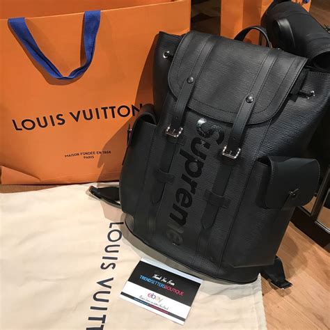 black supreme lv backpack|lv supreme backpack 100 authentic.